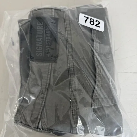 Signature Levi Strauss Mens Pants Sz 32x31 Gray Athletic Chino Classic Denim - Picture 14 of 14